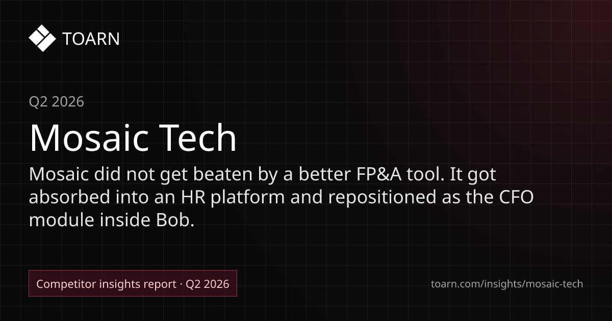 Mosaic Tech Competitive Analysis (Q2 2026) | Toarn - Toarn