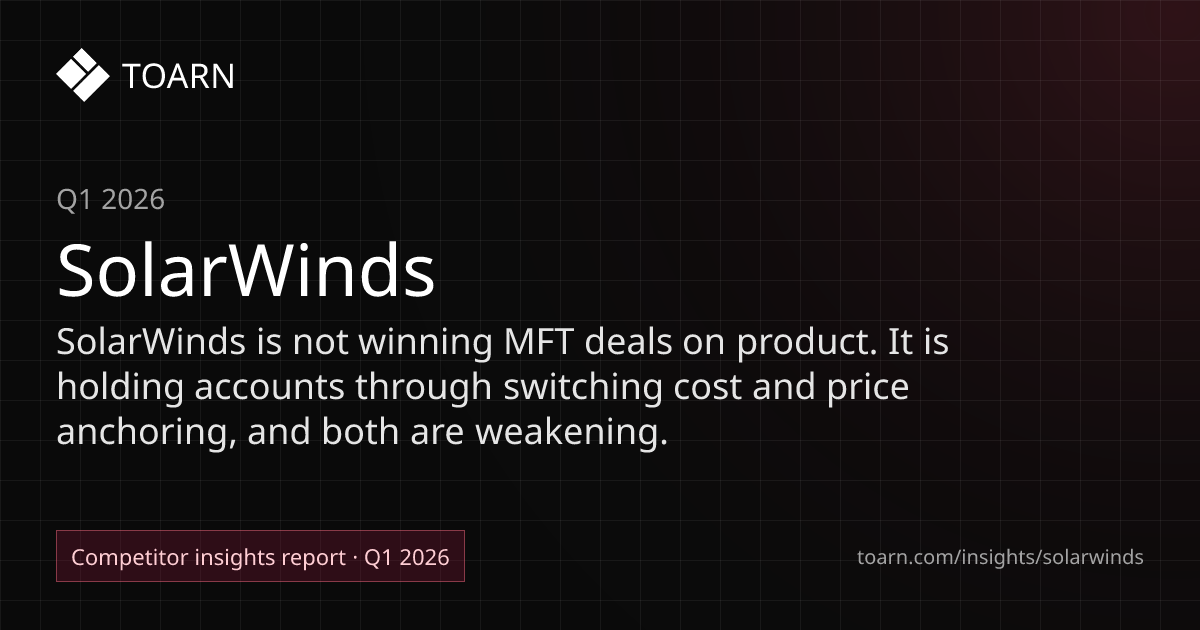 SolarWinds Competitive Analysis (Q1 2026) | Toarn - Toarn